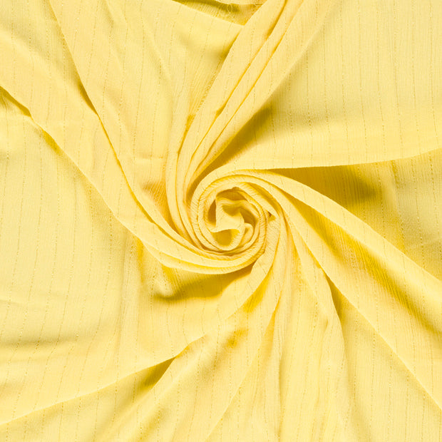 Crepe fabric Yellow Lurex 