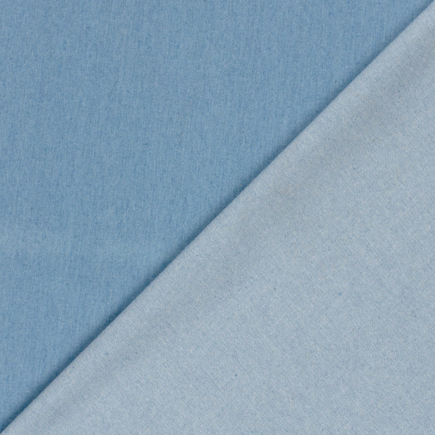 Denim fabric Unicolour pre-washed 