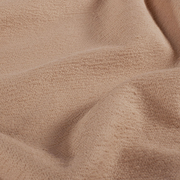 Terry Crêpe tissu Unicolore Nude