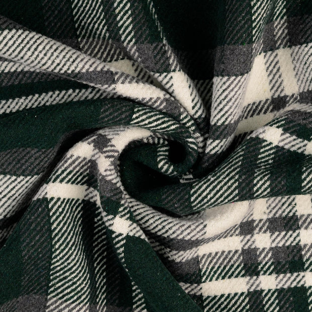 Tweed fabrik Dunkelgrün 