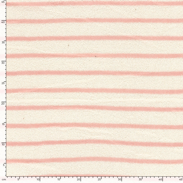 Jacquard tissu rayures Rose
