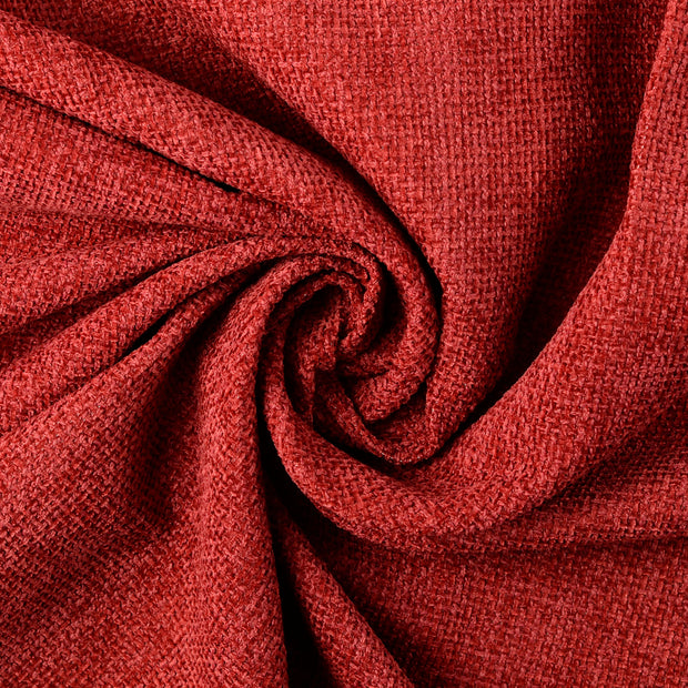 Chenille fabric Red matte 