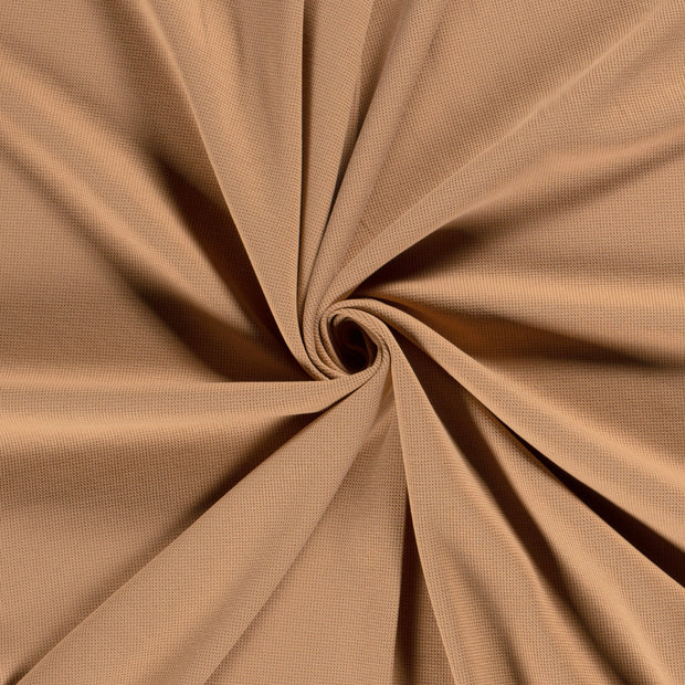 Knitted Waffle fabric Nutmeg 