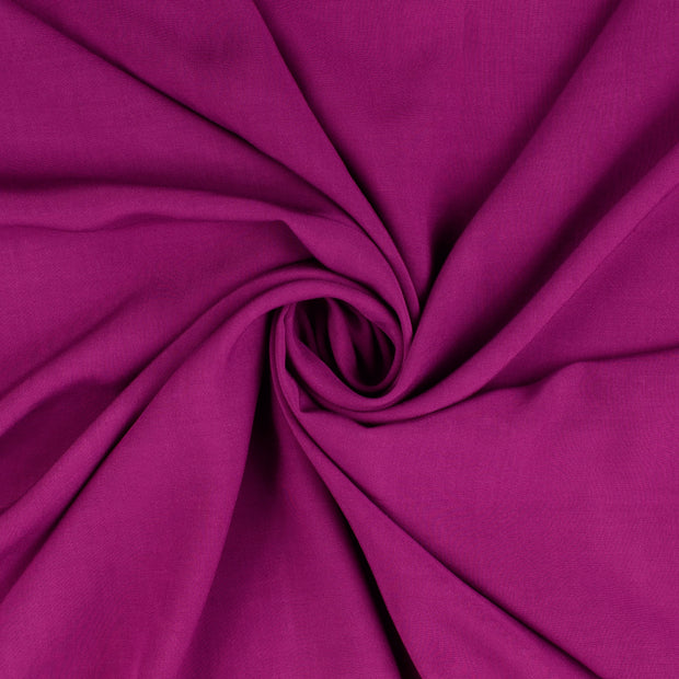 Popeline de Viscose tissu Magenta 