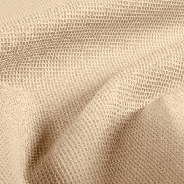Waffle piqué fabric Unicolour Ivory
