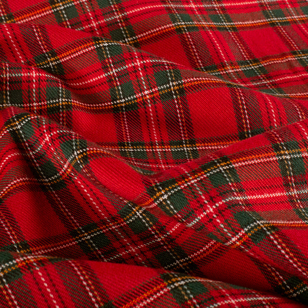 Gabardine Stretch fabrik Karo's Rot