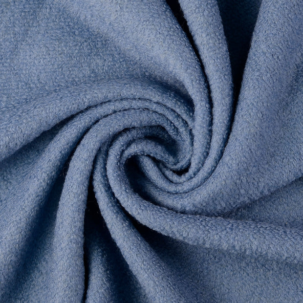 Wool Boucle fabric Indigo 