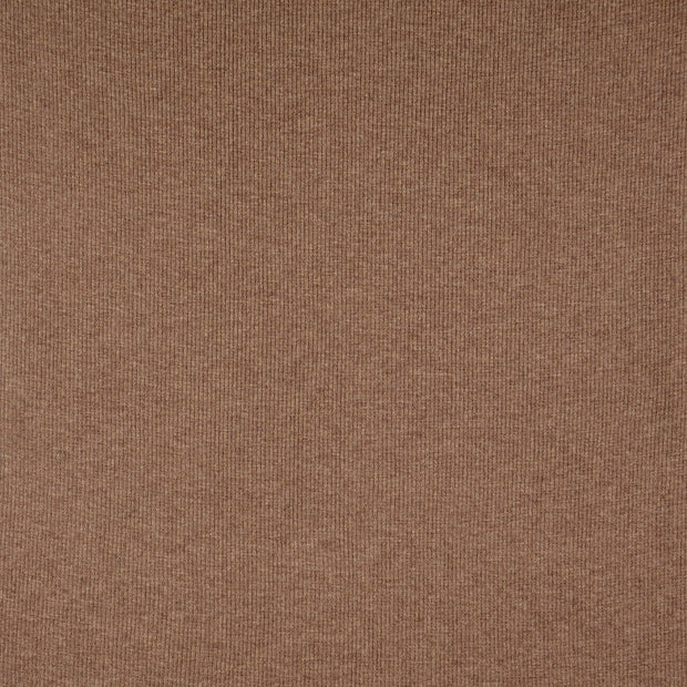 Heavy Knit fabrik Uni Braun