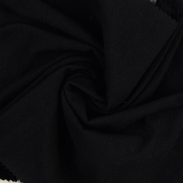 Popeline de Coton tissu noir 