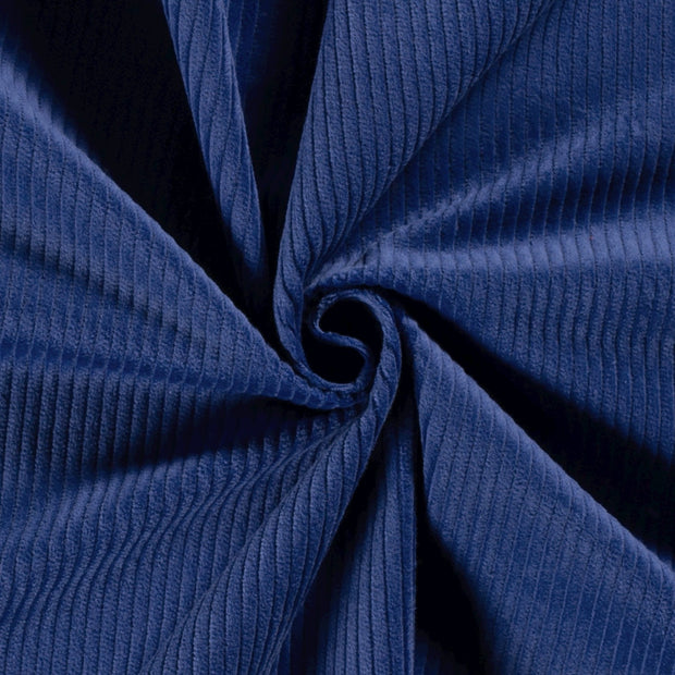 Velours Côtelé 4.5w tissu Unicolore Cobalt