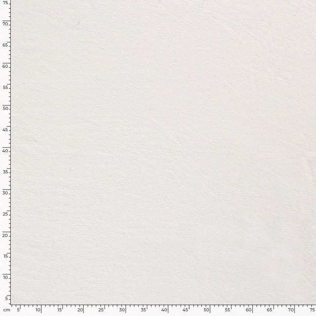 Bamboo Fleece fabric Unicolour Off White