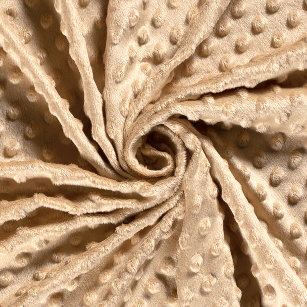 Minky fabric Unicolour Camel