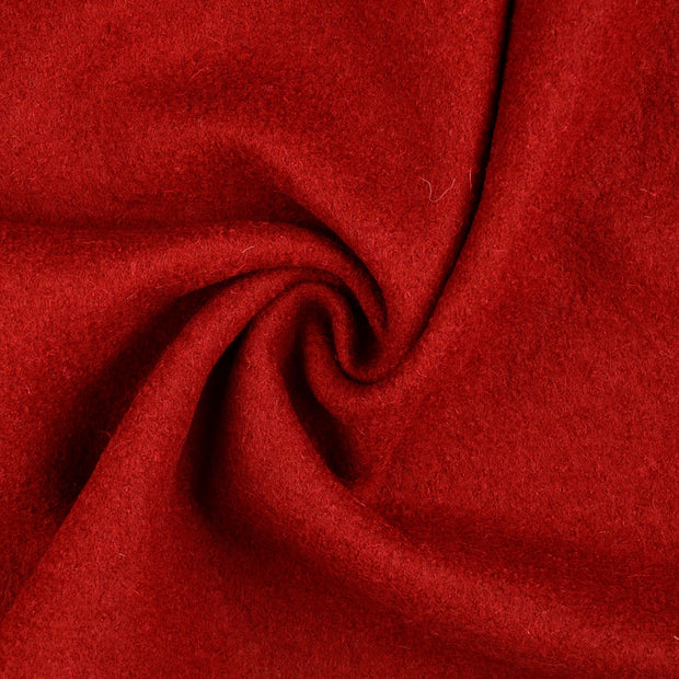 Chiffon en laine tissu rouge 
