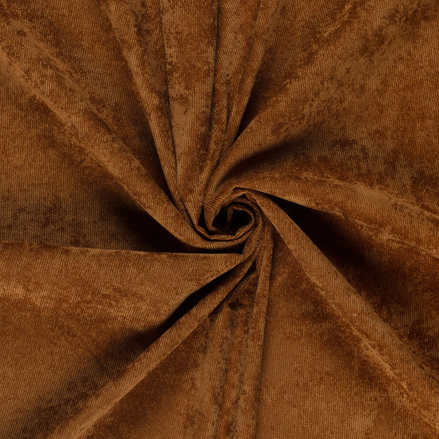 Babycord Stretch 21w fabric Brique 