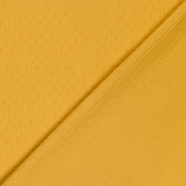 Muslin fabric Dots dobby 