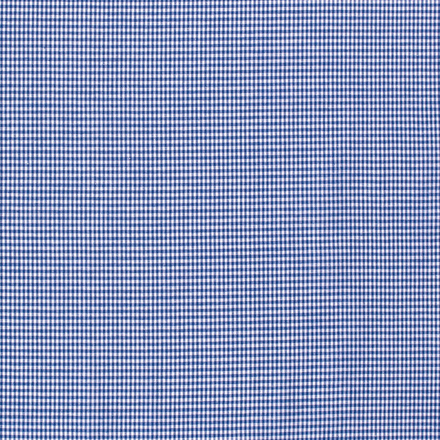 Popeline de Coton tissu Carreaux Cobalt