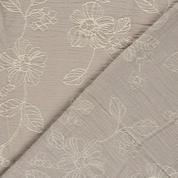 CO Popeline fabrik Blumen stickerei 