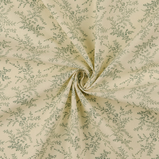 Popeline de Coton tissu Menthe 