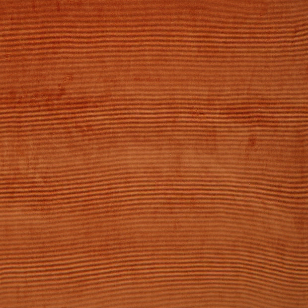 Nicky Velours Rib tissu Unicolore Brique