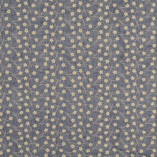 Lace fabric Flowers Indigo