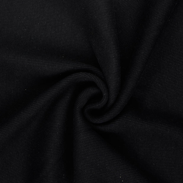 Heavy Knit fabrik schwarz 
