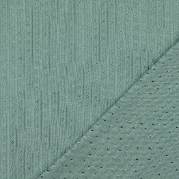  tissu Bleu Canard fil teint 
