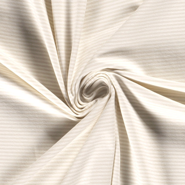 Baumwolle Jersey Yarn Dyed fabrik Ivory weich 