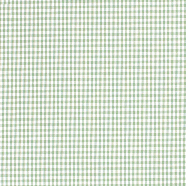 Popeline de Coton tissu Carreaux Menthe