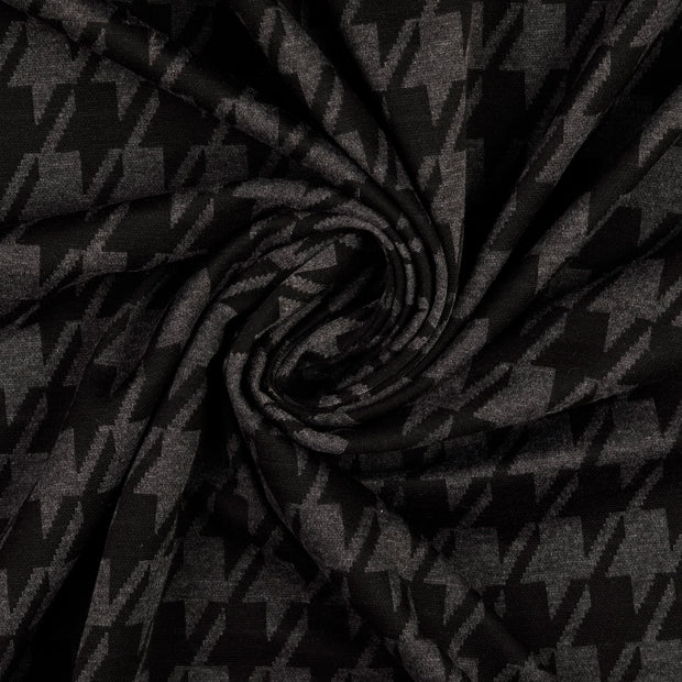Jacquard Jersey fabrik Schwarz 