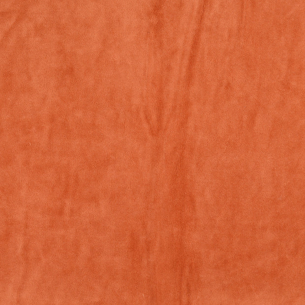 Nicky velours tissu Unicolore Orange