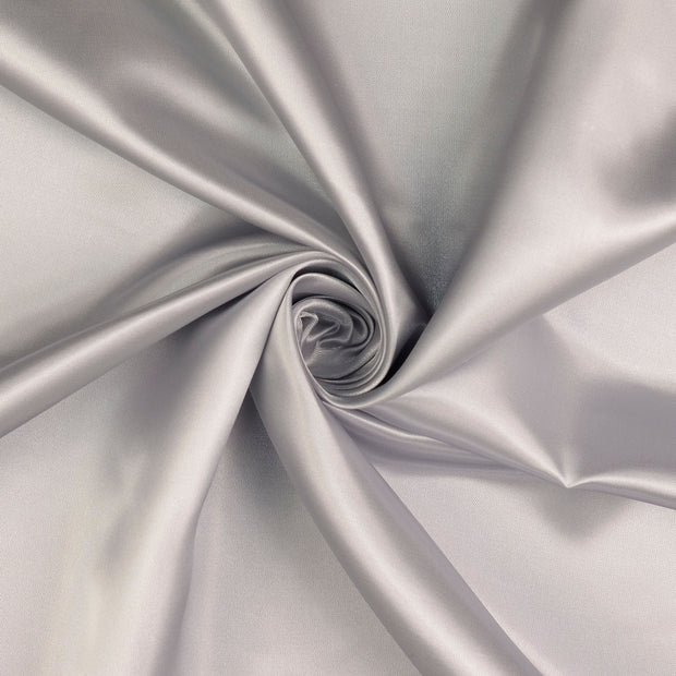 Satin fabrik Silber 