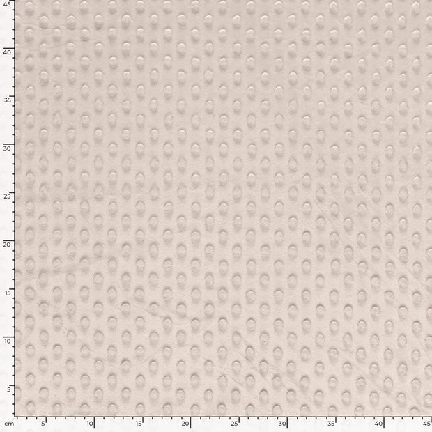Minky tissu Unicolore Beige
