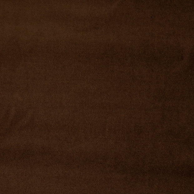 Velours fabric Unicolour brown