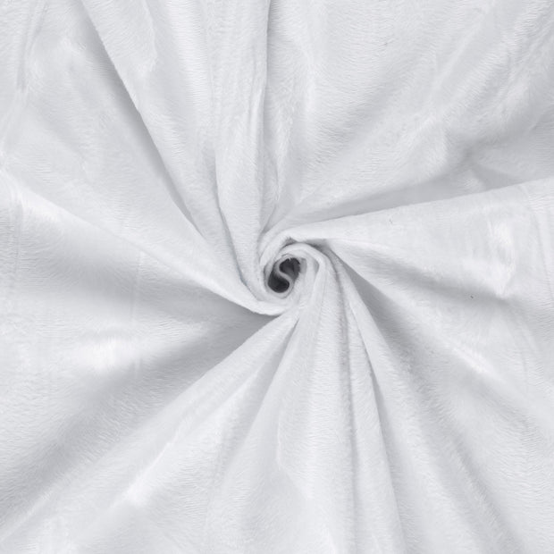 Velours fabric Optical White 