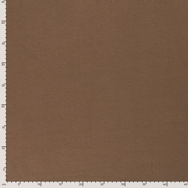 Cotton Jersey GOTS organic fabric Unicolour Taupe Grey