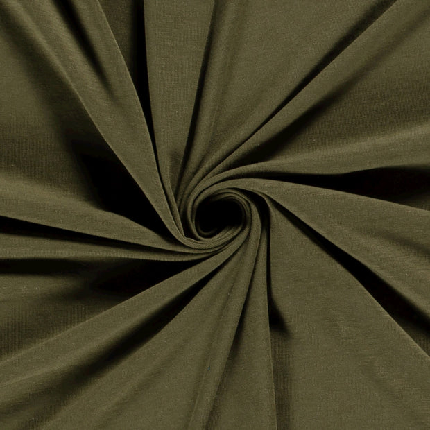 Bambus Jersey fabrik Khaki-Grün weich 