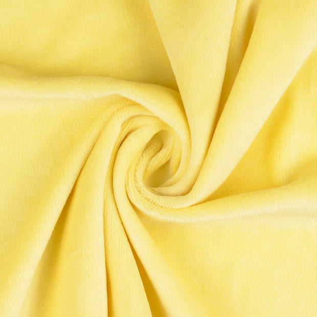 Nicky velours tissu Jaune Canari 