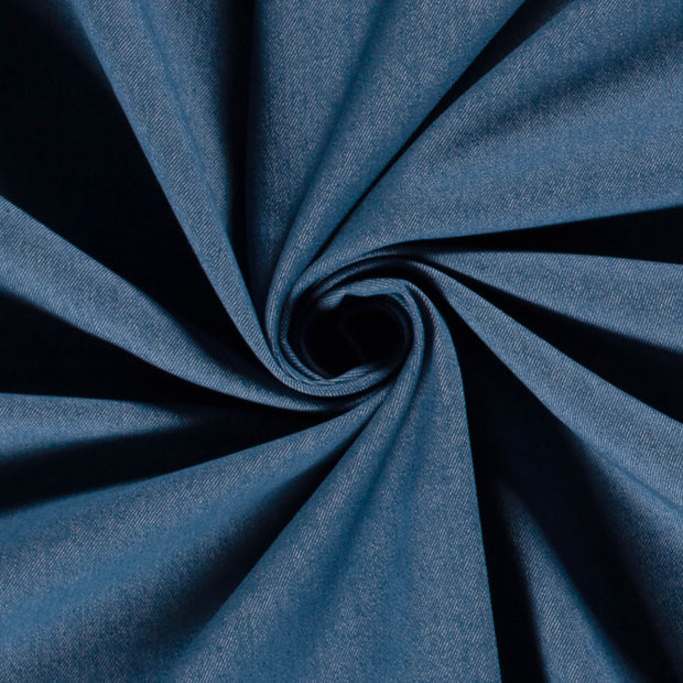 Denim Stretch fabric Unicolour Indigo