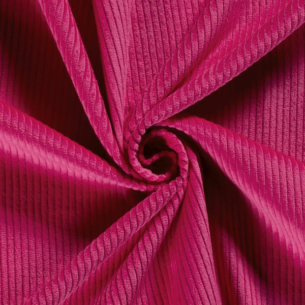 Velours Côtelé 4.5w tissu Unicolore Fuchsia