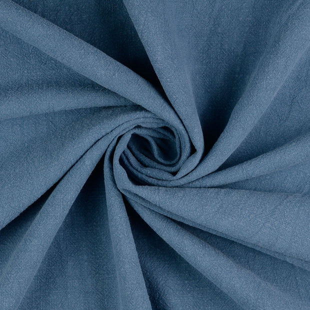 Leinen fabrik Stahlblau Stonewashed 
