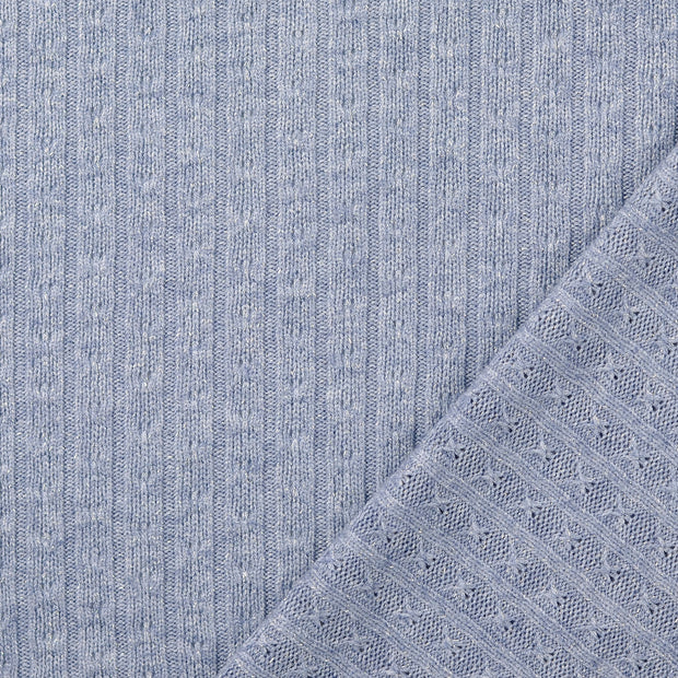 Heavy Knit tissu Indigo Lurex 