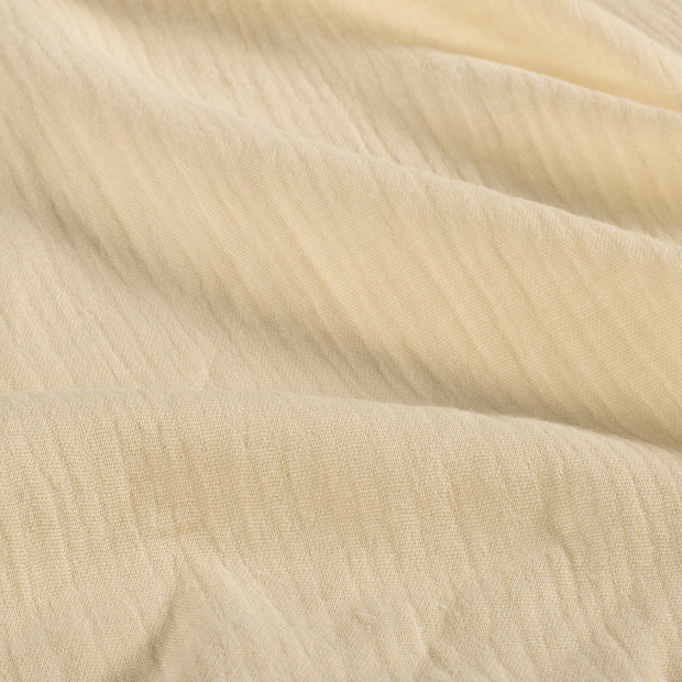 Muslin GOTS organic fabric Unicolour Beige