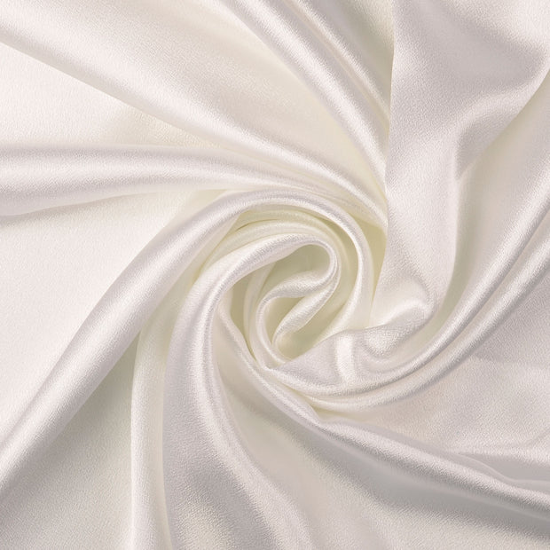 Satin Velvet fabric White 