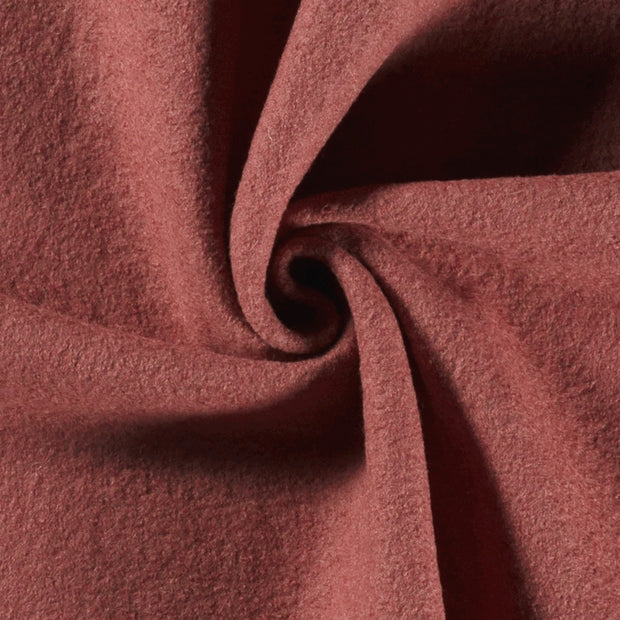 Chiffon en laine tissu Bois Rouge mat 