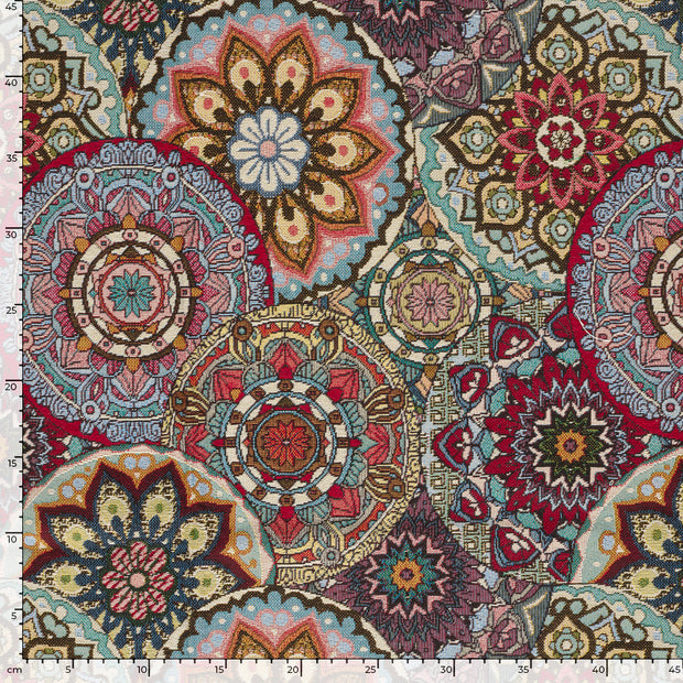 Gobelin tissu Mandalas Beige