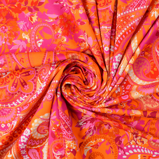 Jersey tissu Orange 