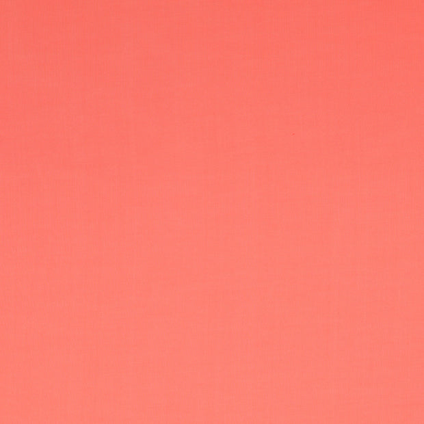 Popeline de Viscose tissu Unicolore Coral