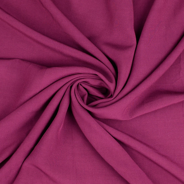 Popeline de Viscose tissu Magenta 
