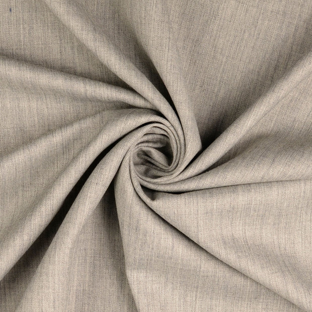 Gabardine tissu gris 