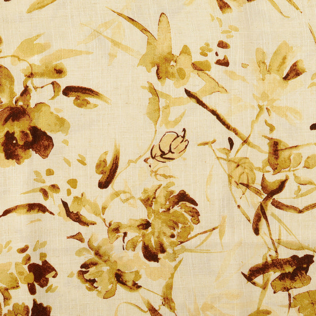  fabric Flowers brown